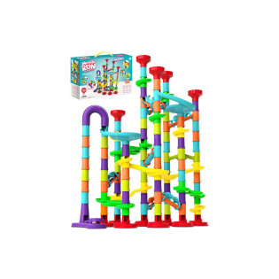 Marble Run staza za špekule s 142 šarenih dijelova i spiralnim stazama za kotrljanje kuglica.