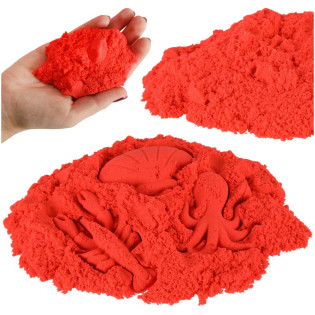 kinetički-pijesak-1kg-crveni kinetički čaroban pijesak crvene boje za modeliranje